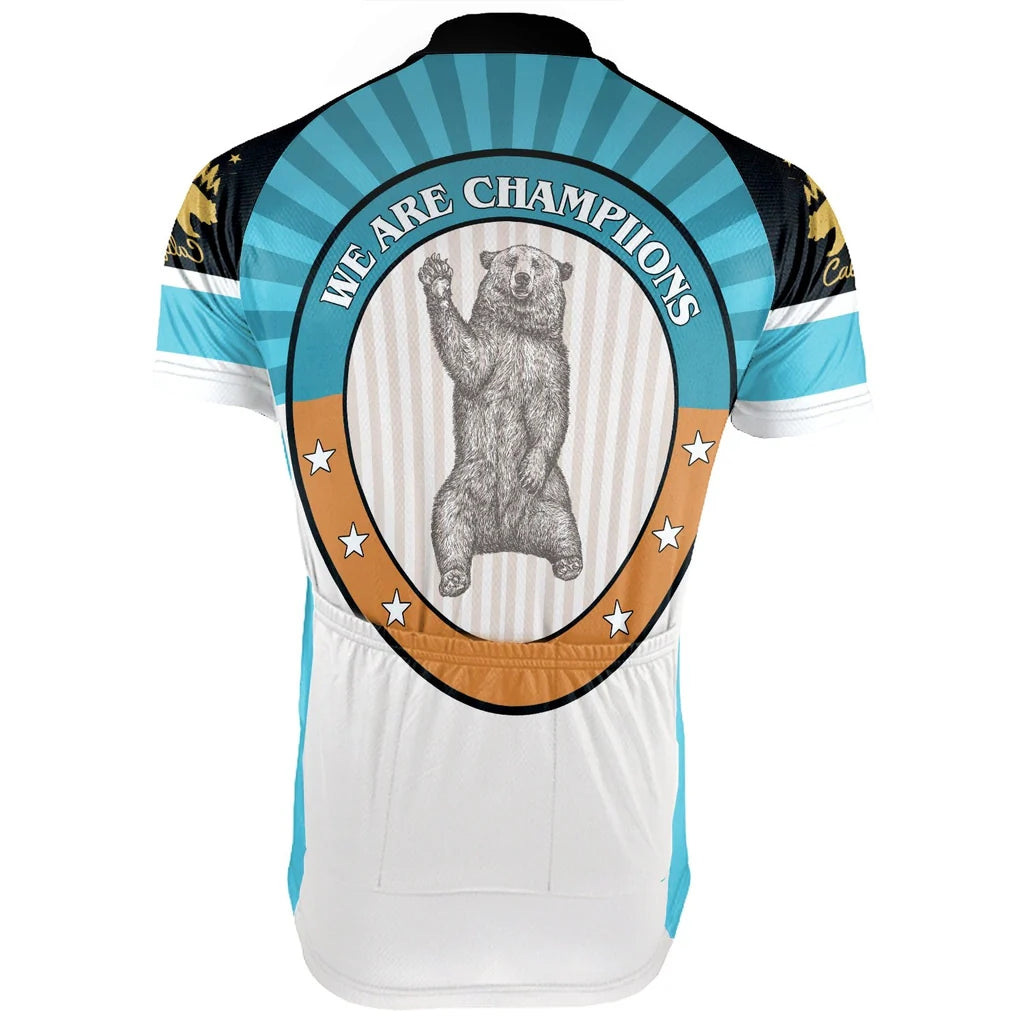 Customized california Men's Cycling Jersey Short Sleeve