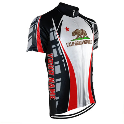 Customized california Men's Cycling Jersey Short Sleeve