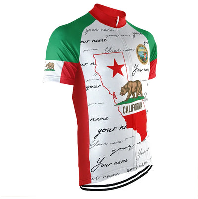 Customized california Men's Cycling Jersey Short Sleeve