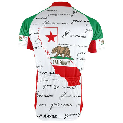 Customized california Men's Cycling Jersey Short Sleeve