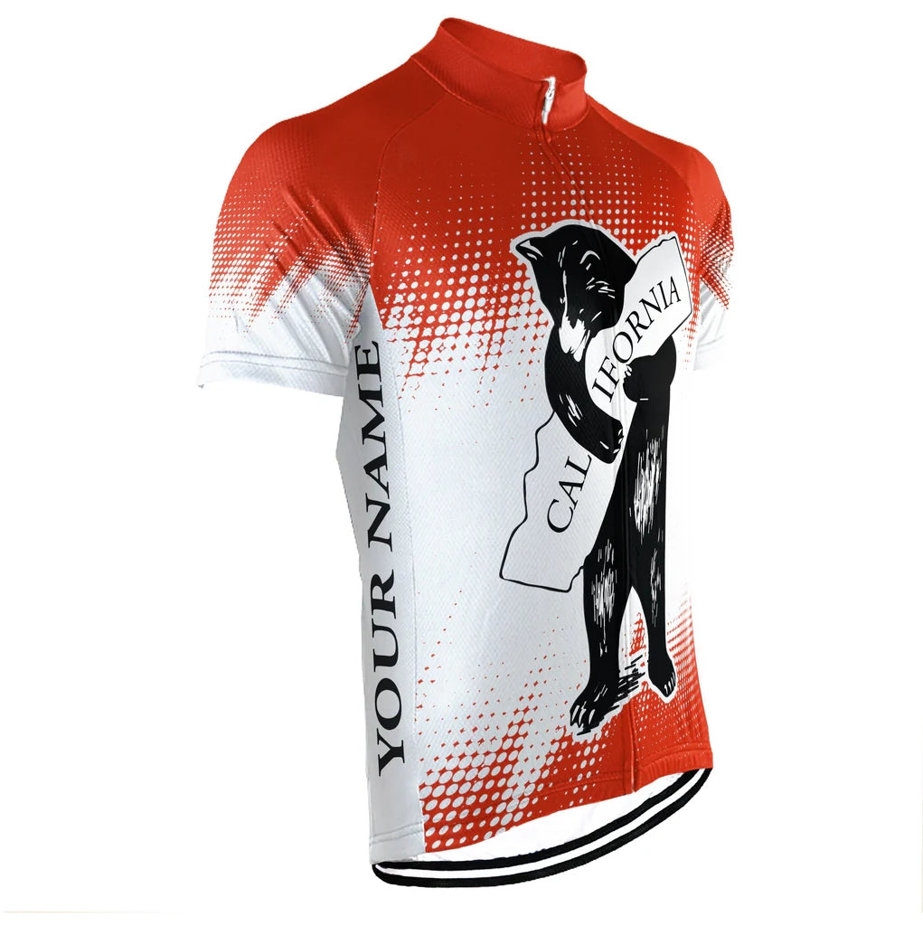 Customized california Men's Cycling Jersey Short Sleeve