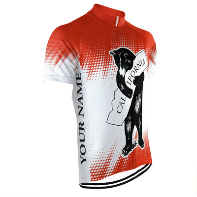 Customized california Men's Cycling Jersey Short Sleeve
