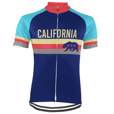 Customized california Men's Cycling Jersey Short Sleeve