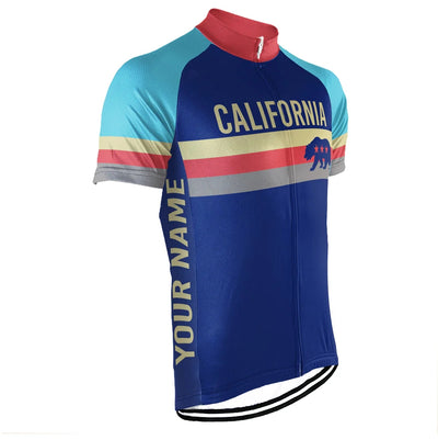 Customized california Men's Cycling Jersey Short Sleeve
