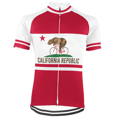 Customized california Men's Cycling Jersey Short Sleeve