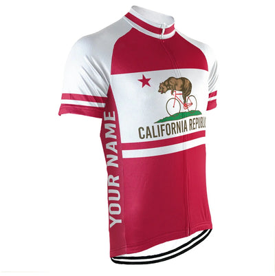 Customized california Men's Cycling Jersey Short Sleeve
