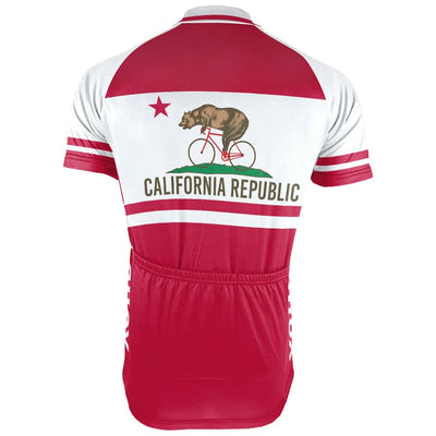 Customized california Men's Cycling Jersey Short Sleeve