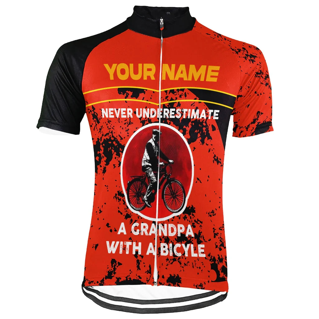 Customized Grandpa Men's Cycling Jersey Short Sleeve