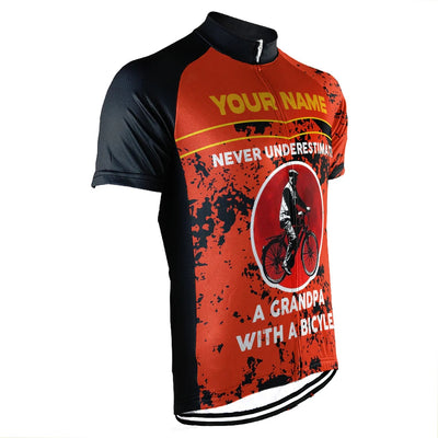 Customized Grandpa Men's Cycling Jersey Short Sleeve
