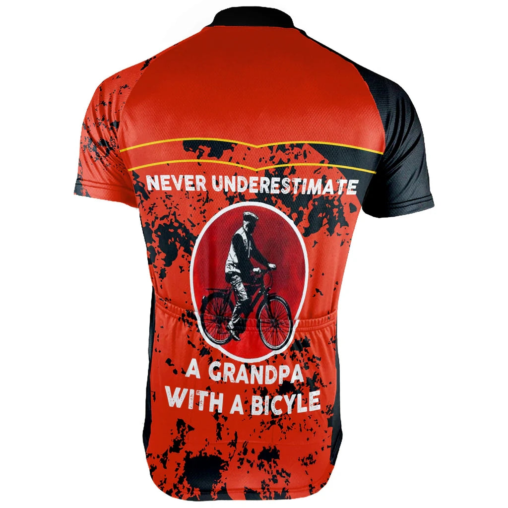 Customized Grandpa Men's Cycling Jersey Short Sleeve