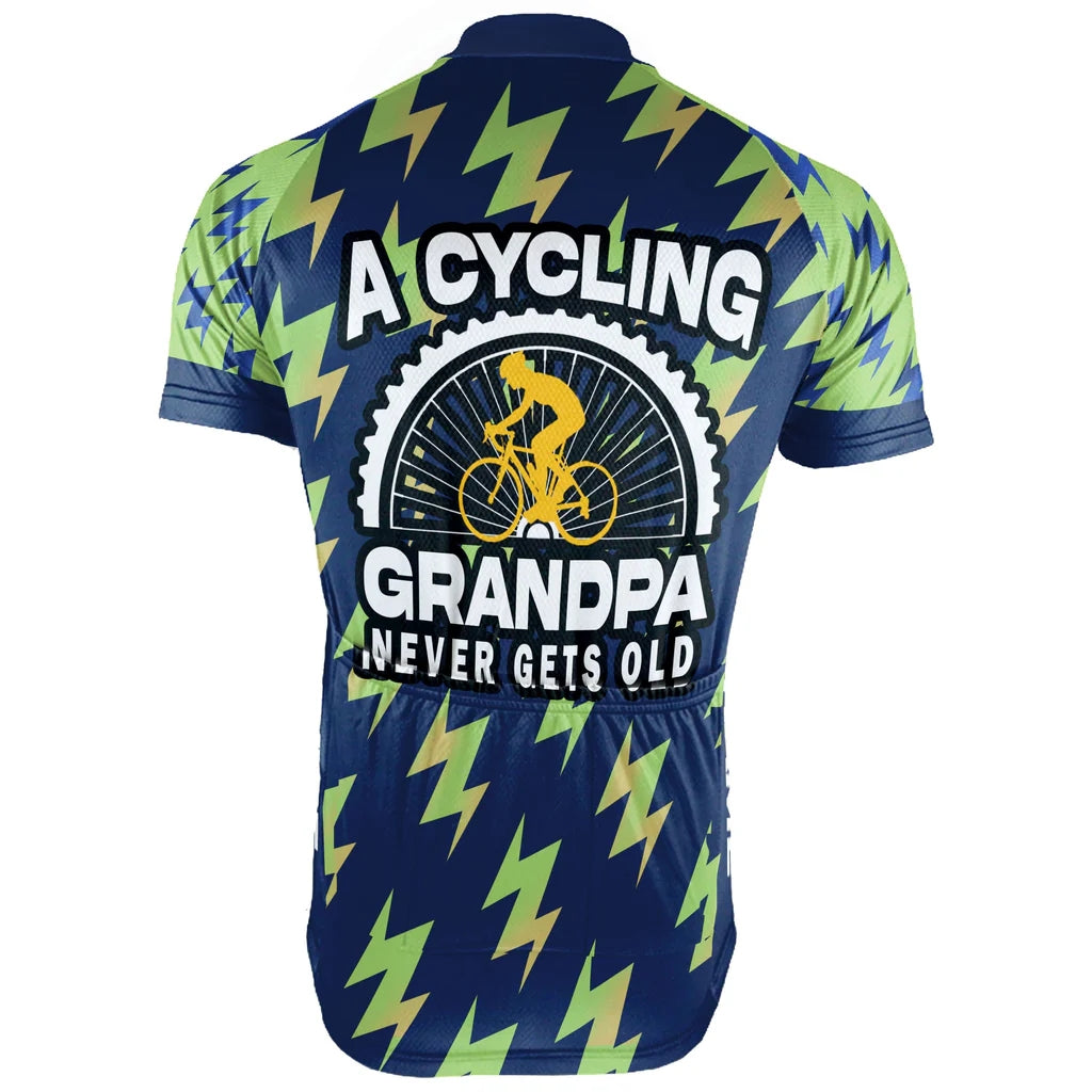 Customized Grandpa Men's Cycling Jersey Short Sleeve