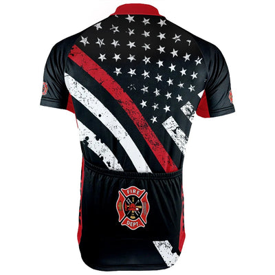Customized Firefighter Men's Cycling Jersey Short Sleeve