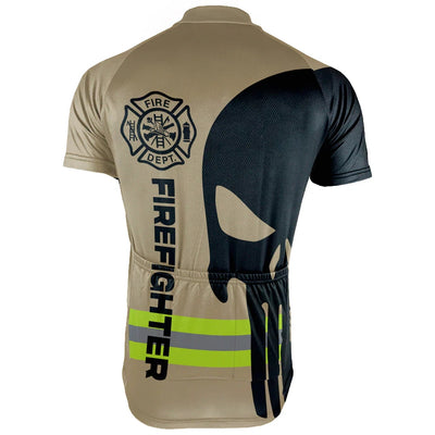 Customized Firefighter Men's Cycling Jersey Short Sleeve