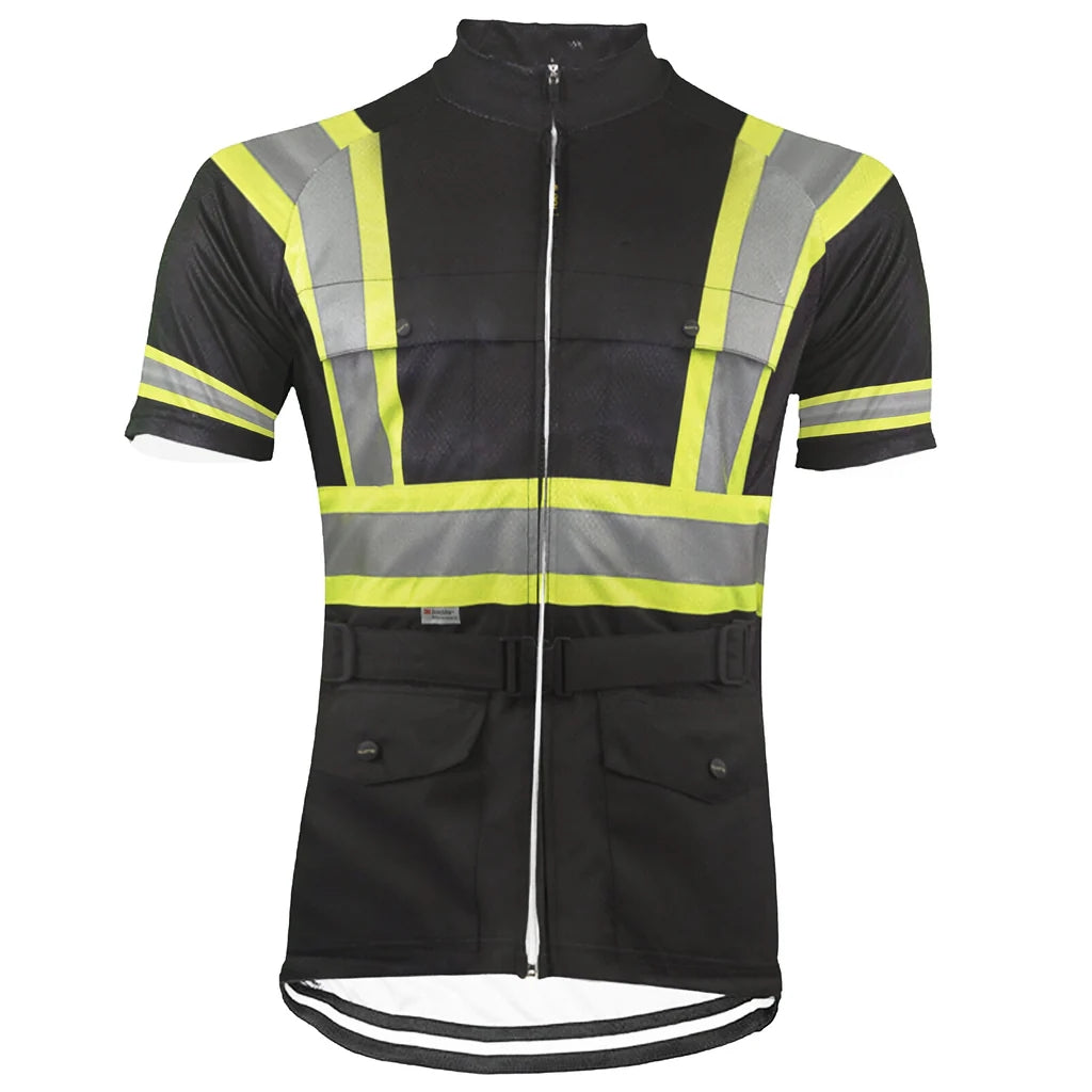 Customized Firefighter Men's Cycling Jersey Short Sleeve