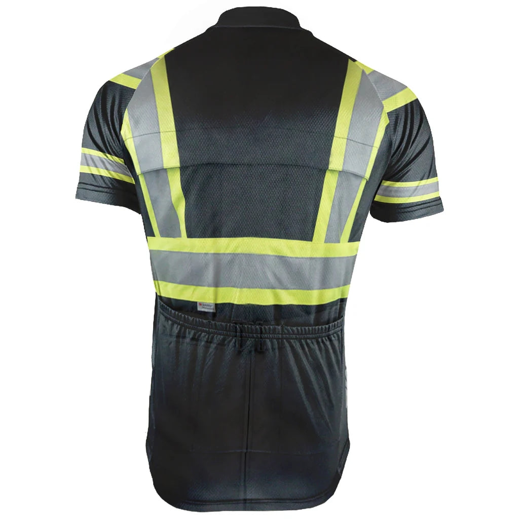 Customized Firefighter Men's Cycling Jersey Short Sleeve