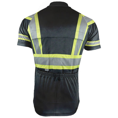 Customized Firefighter Men's Cycling Jersey Short Sleeve