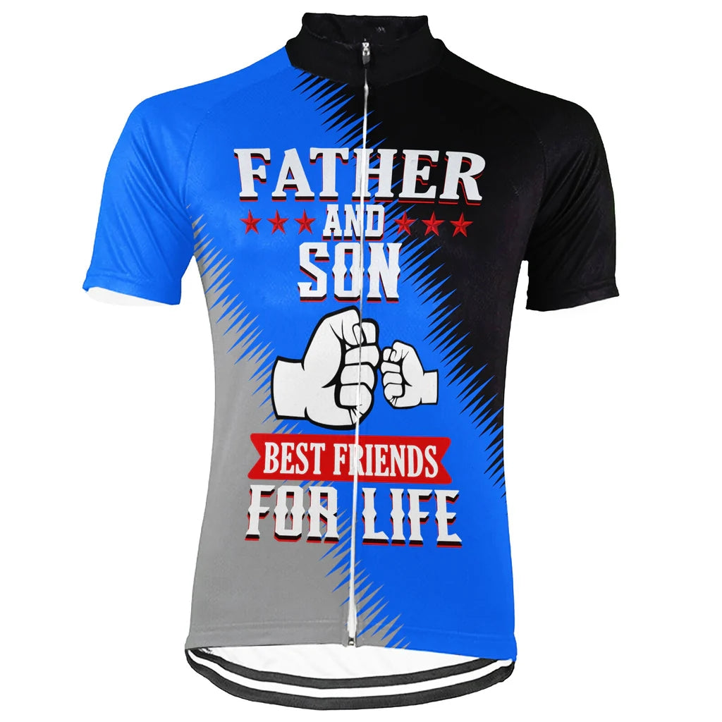 Customized Father And Son Men's Cycling Jersey Short Sleeve