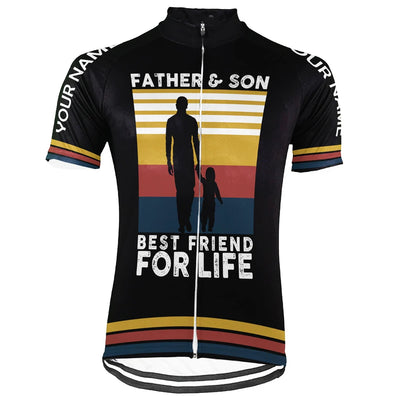 Customized Father And Son Men's Cycling Jersey Short Sleeve
