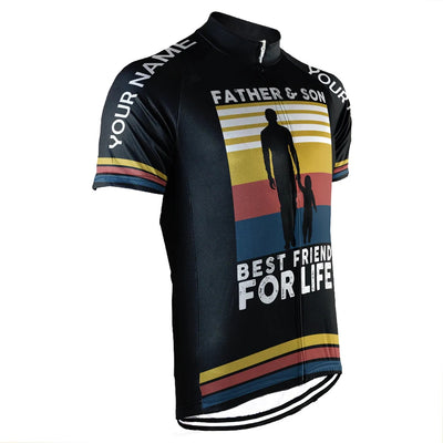 Customized Father And Son Men's Cycling Jersey Short Sleeve