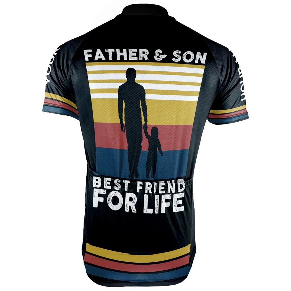 Customized Father And Son Men's Cycling Jersey Short Sleeve