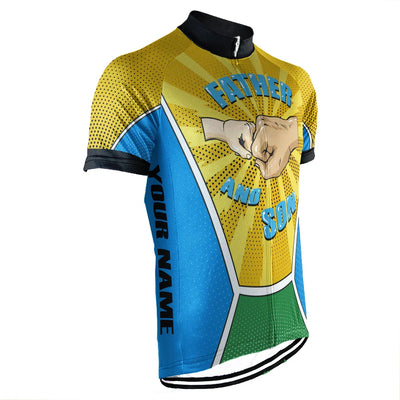 Customized Father And Son Men's Cycling Jersey Short Sleeve