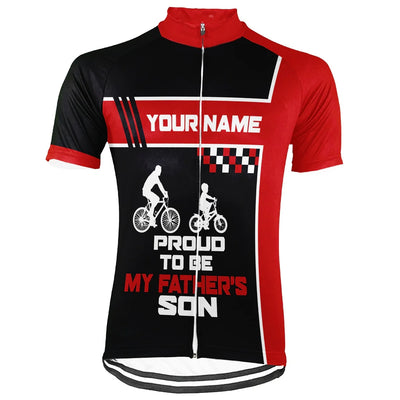 Customized Father And Son Men's Cycling Jersey Short Sleeve