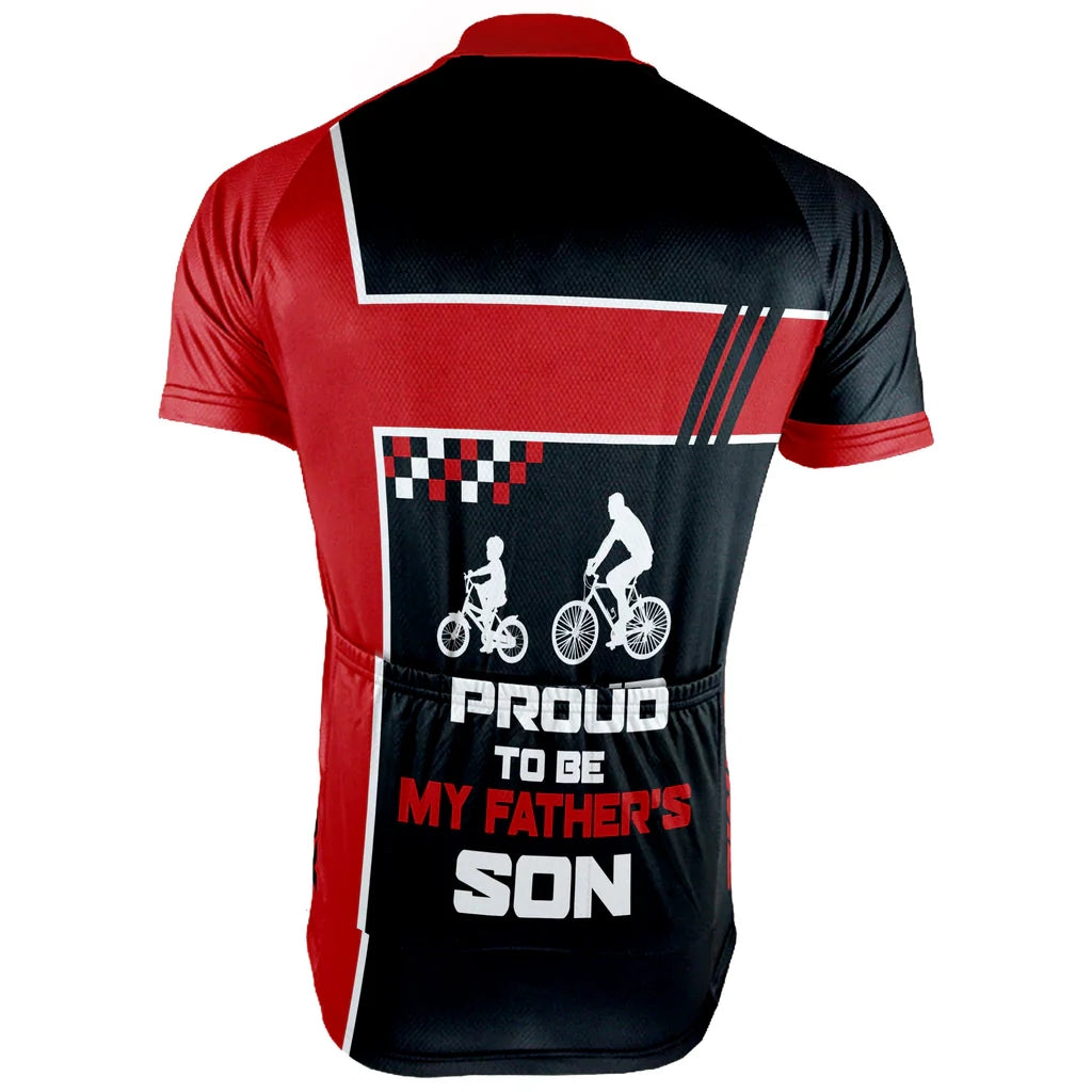 Customized Father And Son Men's Cycling Jersey Short Sleeve