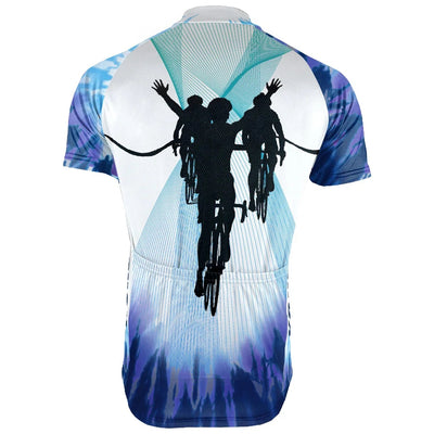 Customized Tie Dye Men's Cycling Jersey Short Sleeve