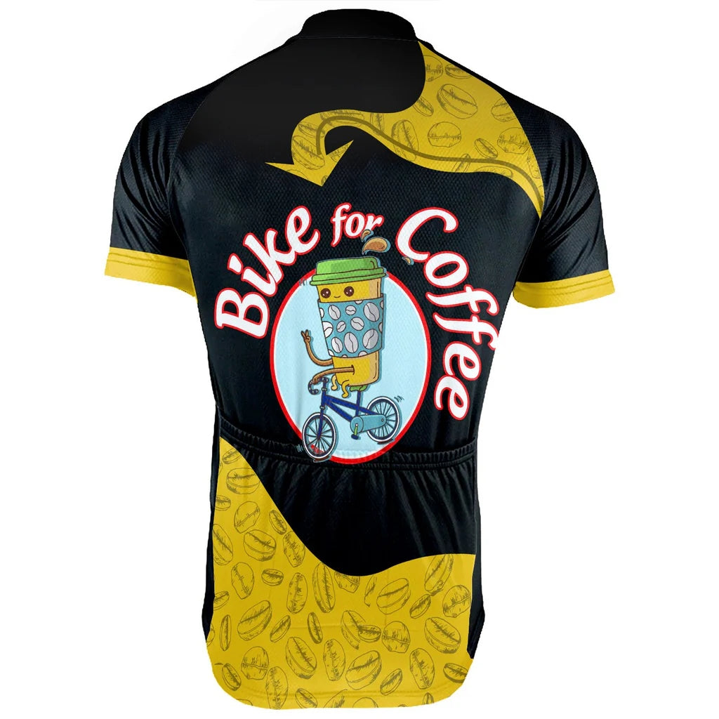 Customized Coffee Men's Cycling Jersey Short Sleeve
