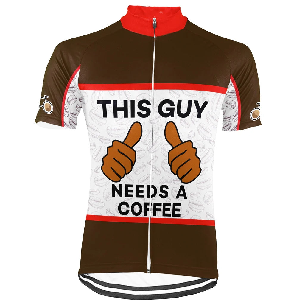 Customized Coffee Men's Cycling Jersey Short Sleeve