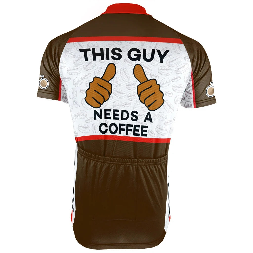 Customized Coffee Men's Cycling Jersey Short Sleeve