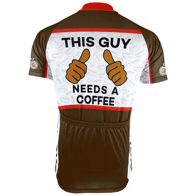 Customized Coffee Men's Cycling Jersey Short Sleeve