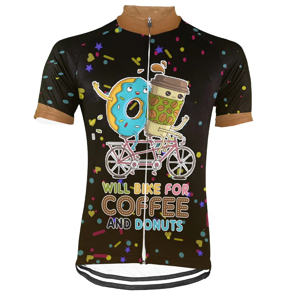 Customized Coffee Men's Cycling Jersey Short Sleeve