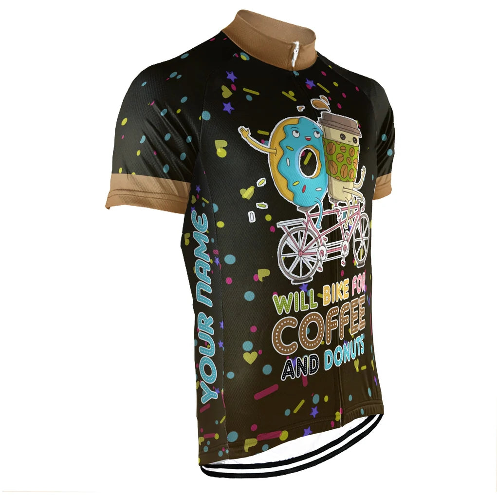 Customized Coffee Men's Cycling Jersey Short Sleeve