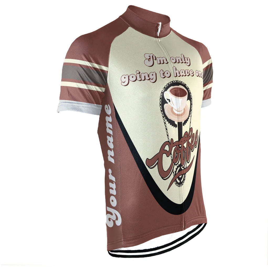 Customized Coffee Men's Cycling Jersey Short Sleeve