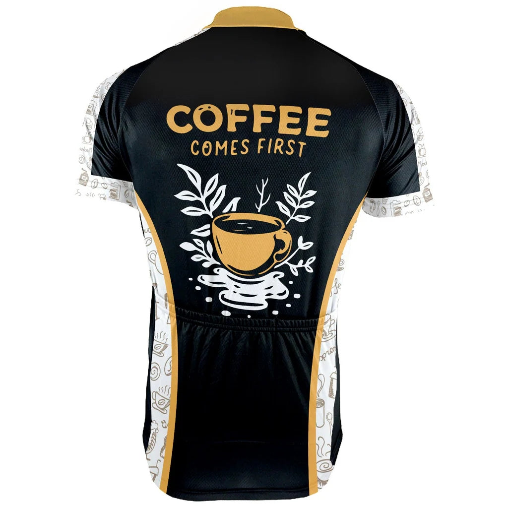 Customized Coffee Men's Cycling Jersey Short Sleeve