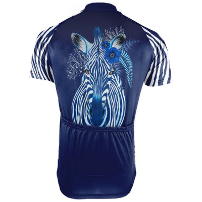 Customized Zebra Men's Cycling Jersey Short Sleeve