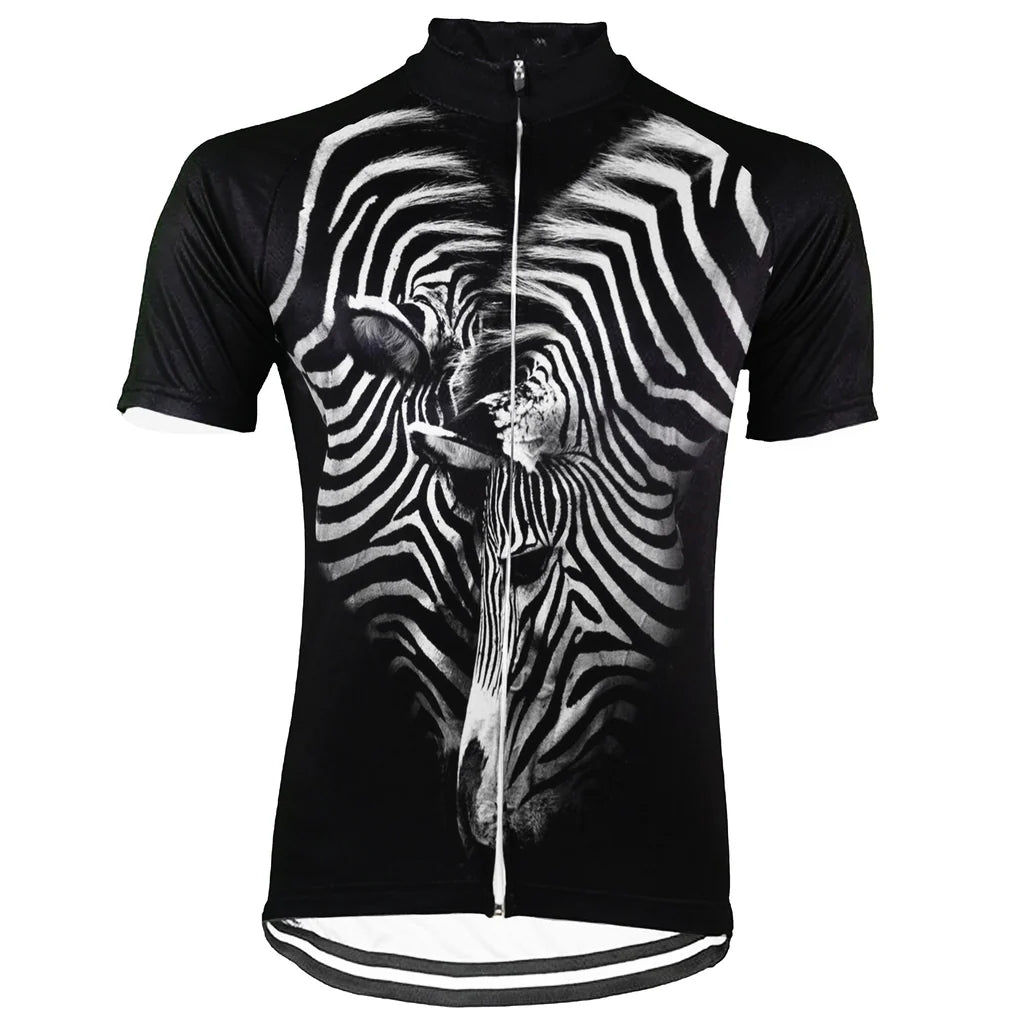 Customized Zebra Men's Cycling Jersey Short Sleeve