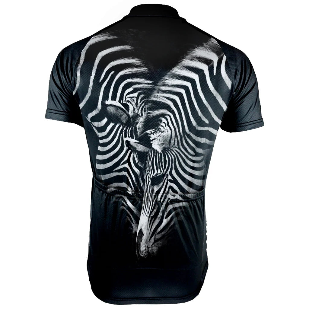 Customized Zebra Men's Cycling Jersey Short Sleeve