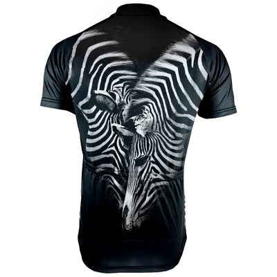 Customized Zebra Men's Cycling Jersey Short Sleeve