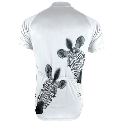 Customized Zebra Men's Cycling Jersey Short Sleeve
