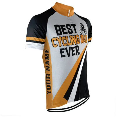 Customized Dad Men's Cycling Jersey Short Sleeve