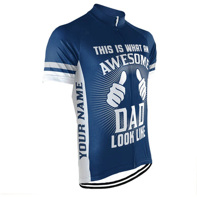Customized Dad Men's Cycling Jersey Short Sleeve