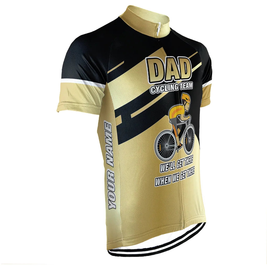 Customized Dad Men's Cycling Jersey Short Sleeve
