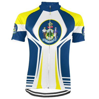 Personalized Maine Men's Cycling Jersey Short Sleeve