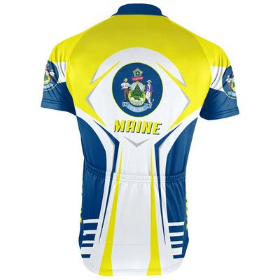 Personalized Maine Men's Cycling Jersey Short Sleeve