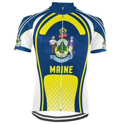 Personalized Maine Men's Cycling Jersey Short Sleeve