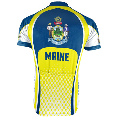 Personalized Maine Men's Cycling Jersey Short Sleeve