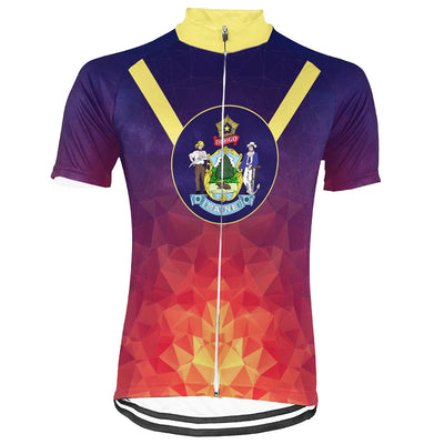 Personalized Maine Men's Cycling Jersey Short Sleeve