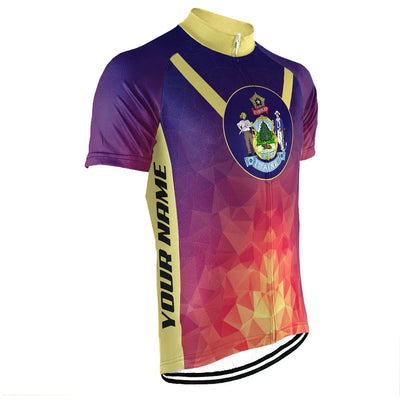 Personalized Maine Men's Cycling Jersey Short Sleeve